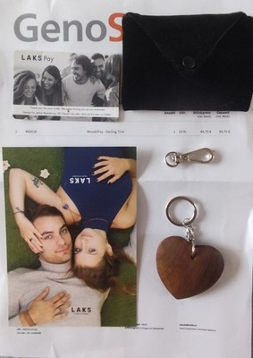 NEU! LAKS PAY NFC Kreditkarte Visa Mastercard Wood2Pay Darling Tirol Herz Bezahl