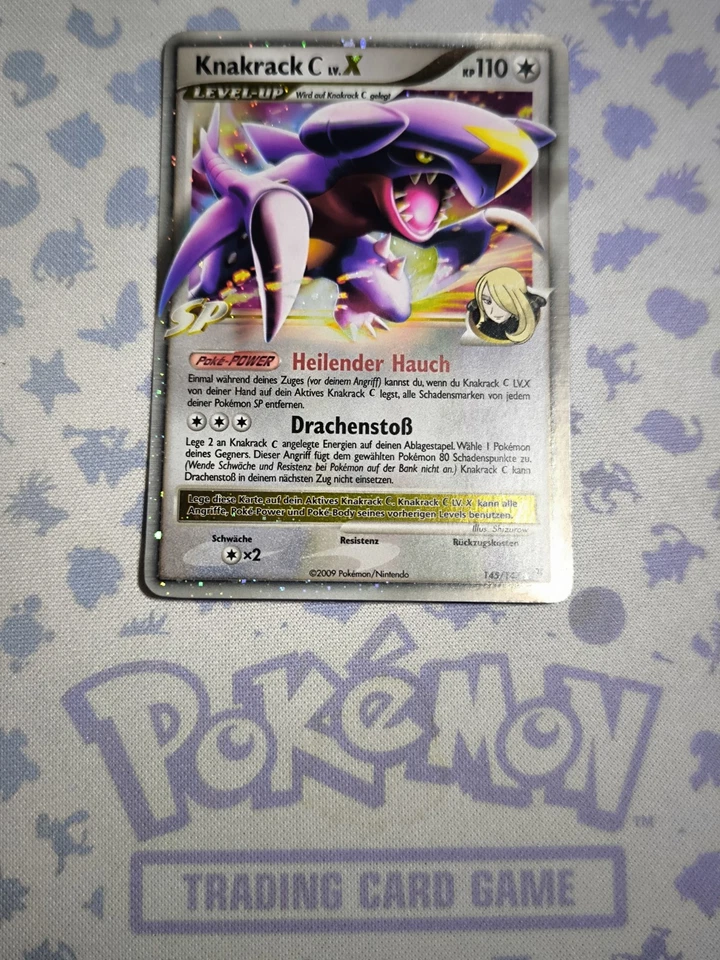 Pokemon Garchomp C LV X 🇩🇪 Nm Supreme Victors Platin 2009 Og Card Ultra Rare - Bild 2 von 4