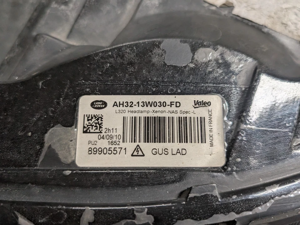 2011 Land Rover Range Rover Sport HSE Driver's Side Headlight  - Image 3 of 4