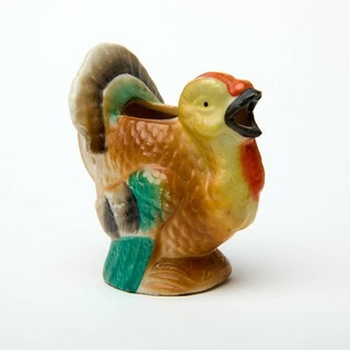 Vintage Turkey Creamer Marked Japan 2.5" tall Great Colors!