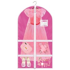 37"Kids Costume Garment Bag with 4 Zipper Pockets, Girls Dance Costume Cover ...