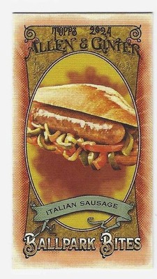 2024 Topps Allen & Ginter Mini Ballpark Bites #BB-26 Italian Sausage