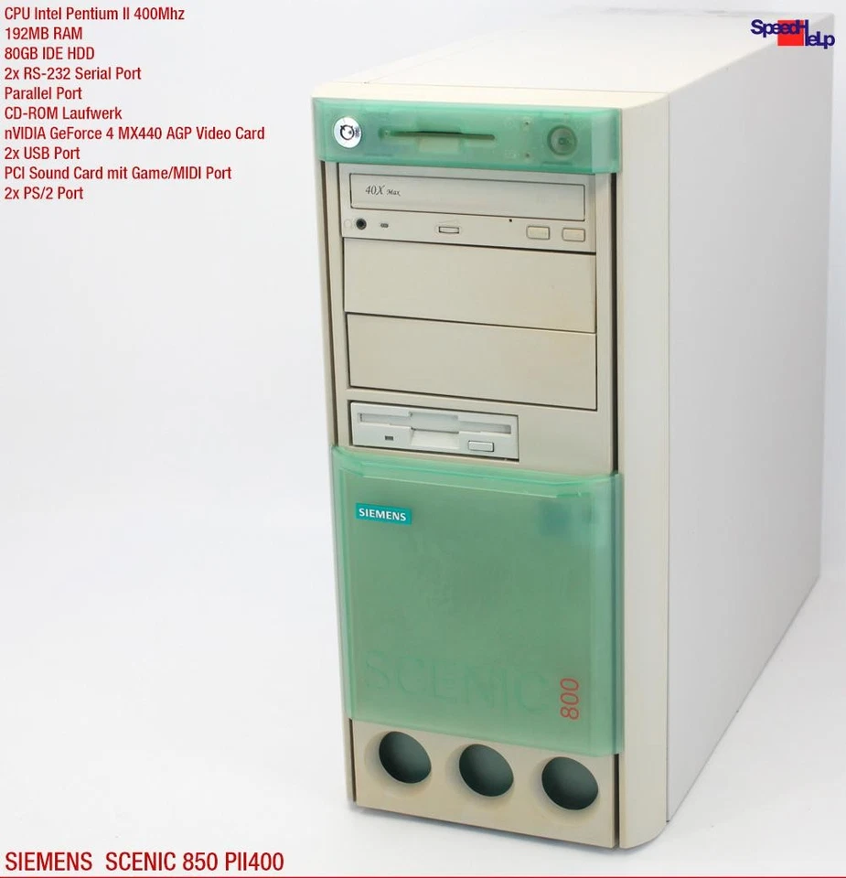 2X ISA Slot Computer Siemens Scenic 850 PII400 D1107 PC Parallel Pentium II 400 - Image 2 of 4