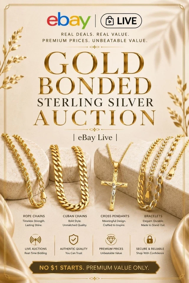 Gold Bonded Sterling Silver Auction | eBay Live