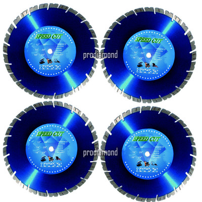 14''(4)15MM SEG Hard Concrete/Brick/Block/Paver/Stone Diamond Blade+FREE SHIPPING
