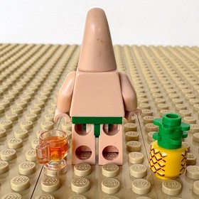 LEGO, SpongeBob:  Pink Lei Patrick, PINEAPPLE, bob037, 3818, PARTY, 2012, LUAU