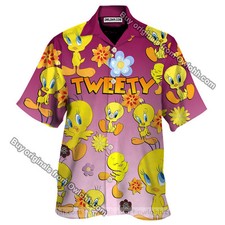 Tweety Looney Tunes Cute Print Hawaiian Shirt