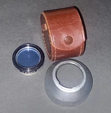 Cenei 27mm Push-On Aluminum Round Lens Shade Hood with Case Germany & Tiffen Len