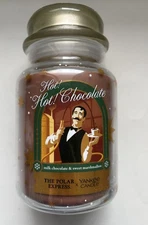 Yankee Candle HOT! HOT! CHOCOLATE 22 oz. LGE JAR HTF POLAR EXPRESS COLLECTION
