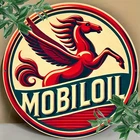 1pc 8 X 8inch (20 X 20cm) Vintage Mobil Oil Pegasus Tin Metal Signs for Man Cave