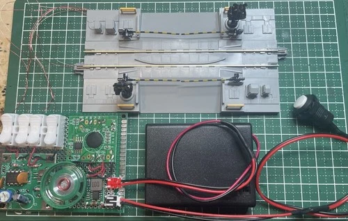Kato Railroad Crossing LED Lights Alarm Sound Switchable Used