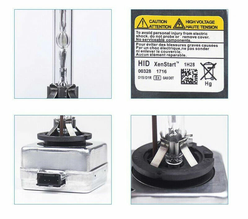 Extremely Bright 8000K Ice White Color D1S HID XENON Headlights - Pack of 2 - Image 3 of 4