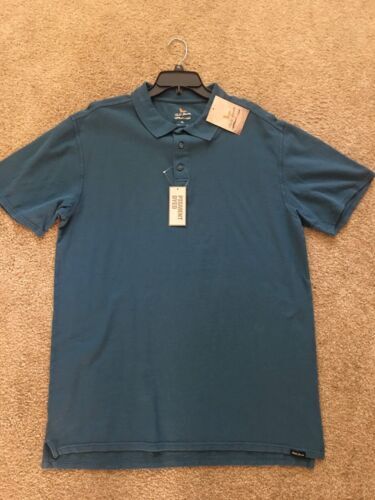 T-shirt de pêche à manches courtes boutonné Field & Stream bleu