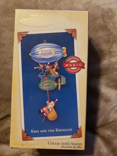 Hallmark Andenken Magic Kris & Kringles Special Delivery Moving Ornament NOS - Bild 1 von 3