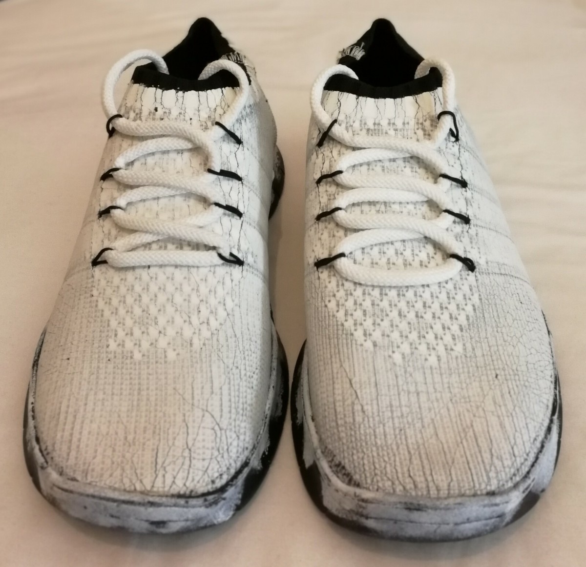 Maison Martin Margiela 22 Cracked Paint Trainers White Size uk