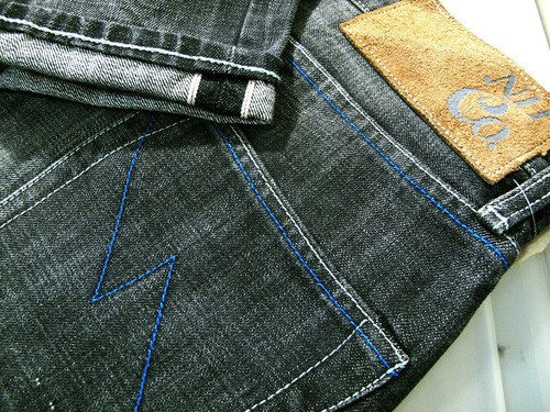 NARROW Slim SKINNY SELVEDGE BLACK Jeans 