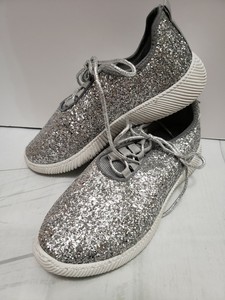 silver sequin tennis shoes womens