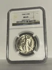 1946 S WALKING LIBERTY HALF DOLLAR 50C NGC MS 65 MINT UNC.