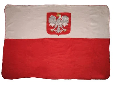 Poland Polska Polish Eagle Flag 50x60 Polar Fleece Blanket Throw Super Soft