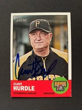 Clint Hurdle Signed 2012 Topps Heritage #393 Card Pittsburgh Pirates Auto COA