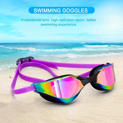 Occhialini da nuoto Protezione UV regolabile Occhiali da immersione per nuotator - Foto 4 di 8