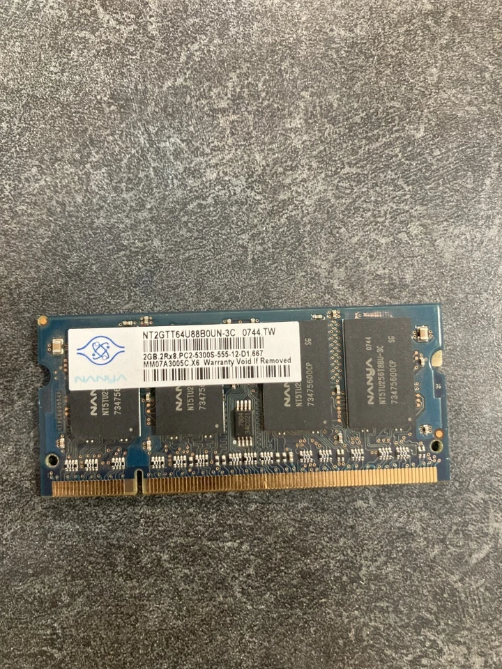 457437-001 HP 2GB DDR2-667MHZ PC2-5300 Non-Ecc Unbuffered CL5 200Pin SoDimm 1.8v - Image 2 of 2