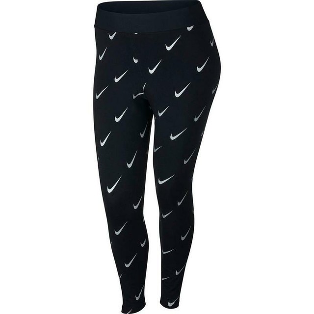 plus size nike sportswear metallic leggings
