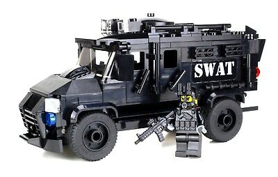 Police SWAT Armored Truck Made With Real LEGO® Bricks