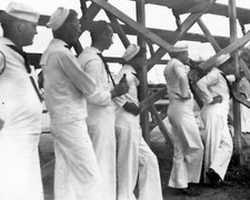 ORIGINAL VINTAGE PHOTO: Military Men Male Navy Sailors USN 40's 40s WW2 WWII