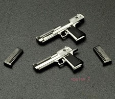 2pcs 1/12 Desert Eagle Weapon Gun Model Pistol Toy for 6" Mez. SHF Nota Figure