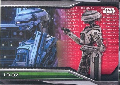2021 Topp Star Wars Bounty Hunters Bounty Level 1 Red Parallel B1