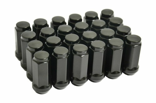 32PC 9/16-18 BLACK ACORN LUG NUTS 1.77'' TALL DODGE RAM FORD F250/350 CHEVY - Picture 2 of 4