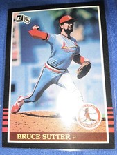 1985 Donruss Bruce Sutter St. Louis Cardinals #109  MVP HOF MLB
