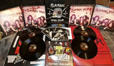 SLAYER - ''Slatanic Vera Scum'' black Vinyl 4 LP BOX (exodus kreator sodom s.o.d.)