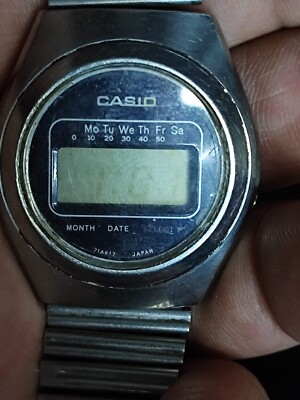 Rear CASIO CASIOTRON R-19 DIGITAL Not working For parts japan 1980