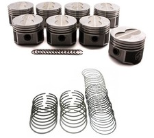 Speed Pro Forged Flat Top 4vr 4bbl Pistons8moly Rings For Ford 390 V8 Fe .040