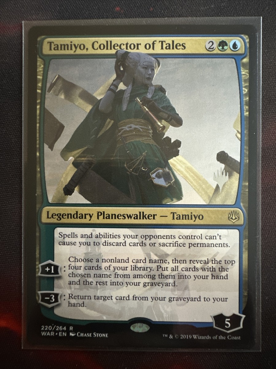Mtg War of the Spark Rare Tamiyo, Collector of Tales #220 [Prerelease Foil]