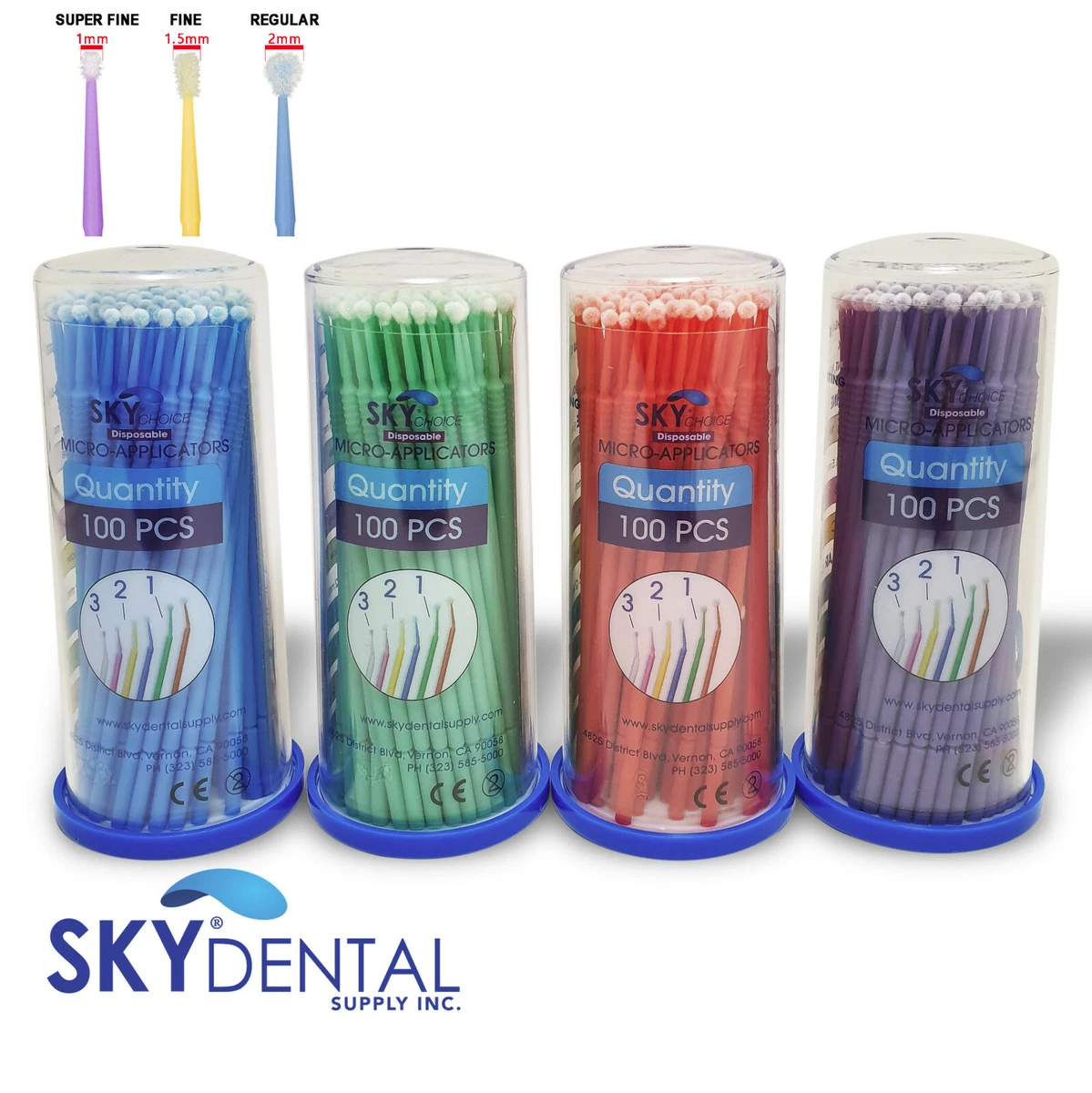 2000 Micro Applicatori Dentali Monouso - Spazzole Regolari Da 2.0 - Foto 7