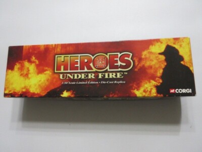 Corgi 1/50 scale Heroes Under Fire Mack CF Tower Ladder Cherry