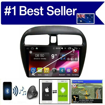 MITSUBISHI MIRAGE 2012-2020 GPS APPLE CARPLAY ANDROID AUTO CAM ODB DAB TPMS DVR