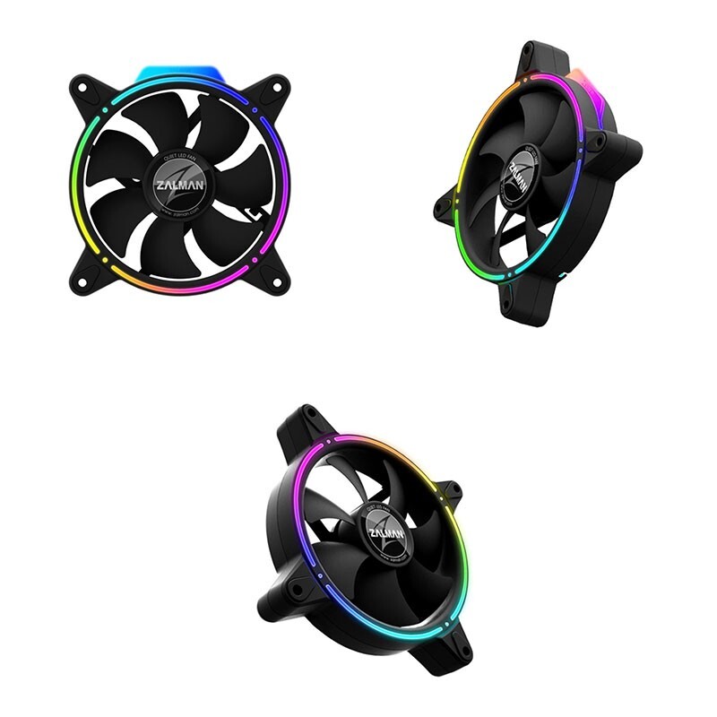 ZALMAN RGB LED PC CASE FAN / 120mm Fan / Front and back Double LED