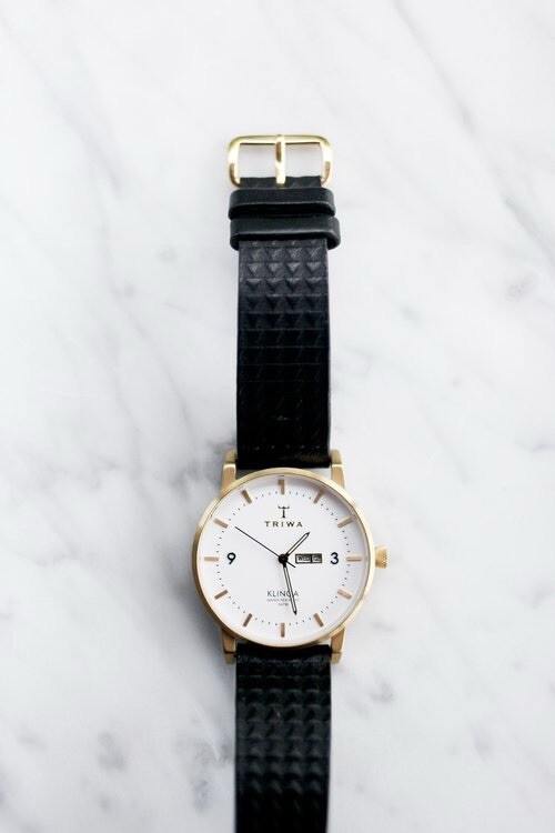 TRIWA 腕時計 TRIWA Unisex 38mm Ivory Klinga Quartz Date Leather Strap Watch | eBay