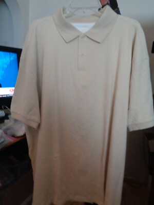 New! NAT NAST Retro 50's-60's Khaki 2 Button Pullover! Pima Cotton XXL