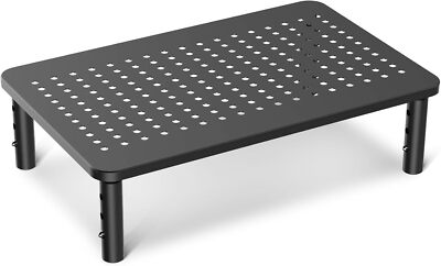 suptek Monitorständer Höhenverstellbarer Computer PC Laptop Drucker Schwarz