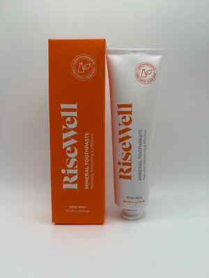 RiseWell Mineral Toothpaste Natural Whitening, Wild Mint, 4 oz - 2PACK