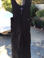 RAWIK BOYS OVERALLS PANTS SKI SNOW SIZE SMALL BLACK GUC