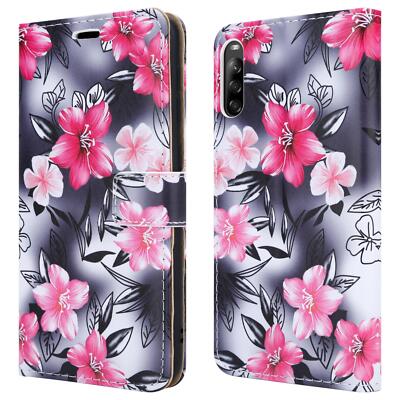 Custodia Magnetica In Pelle Per Sony Xperia L3 (I3312, I3322, I4312, I4332) – Con Slot Per Carte E Supporto, Marrone