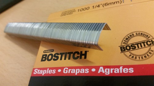 Bostitch STCR5019 Series 11mm crown Staples. Lengths 6mm 10mm or 14mm - Picture 2 of 9