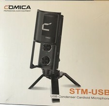 Comica STM-USB Condenser Cardioid Microphone w/ Desktop Stand and Pop Filter