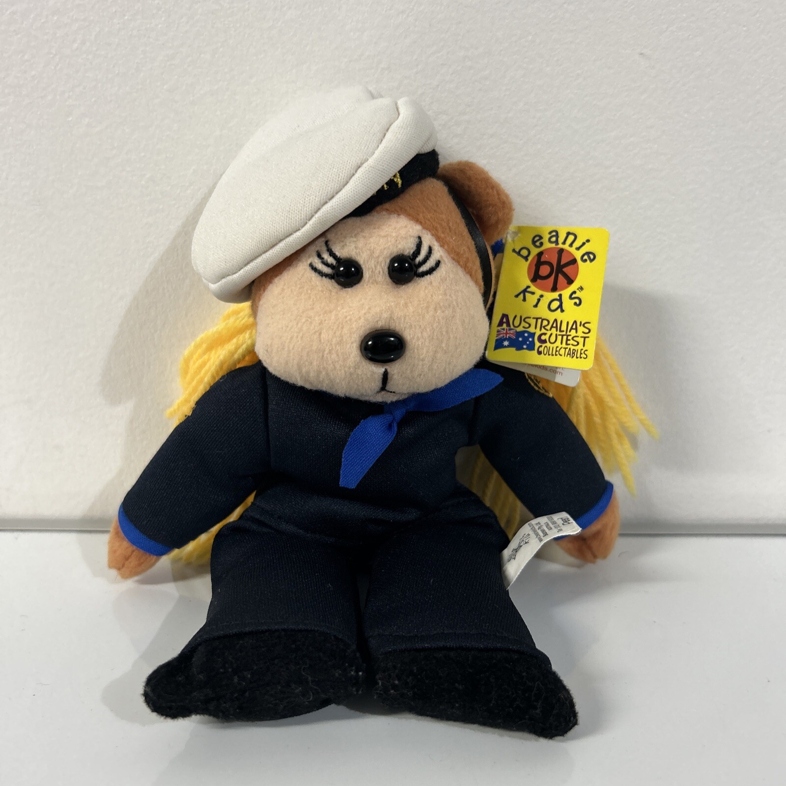 Beanie Kids Pearl The Navy Girl 22cm Plush Collectible BNWT Ages 3+-image